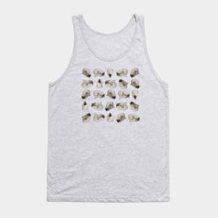 Parrot Skull Pattern Tank Top